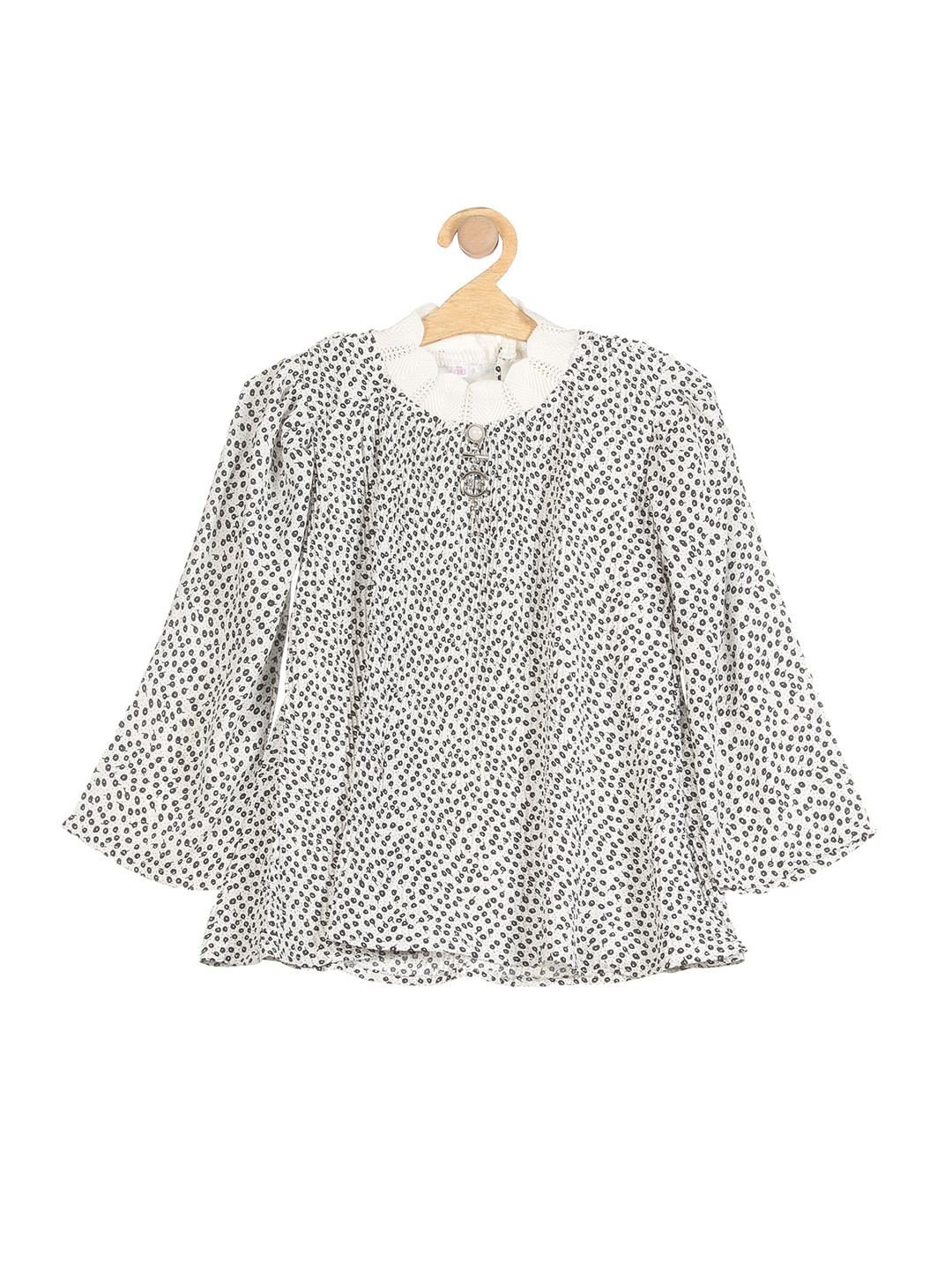 

Lil Lollipop White Animal Print Top
