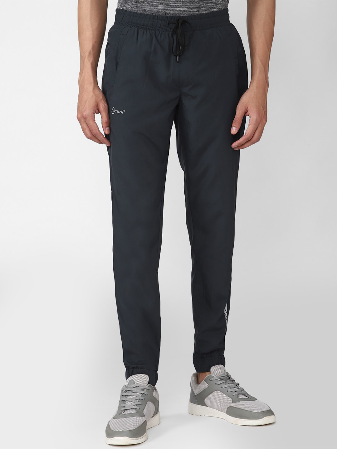 

Peter England Casuals Men Navy Blue Solid Slim-Fit Joggers