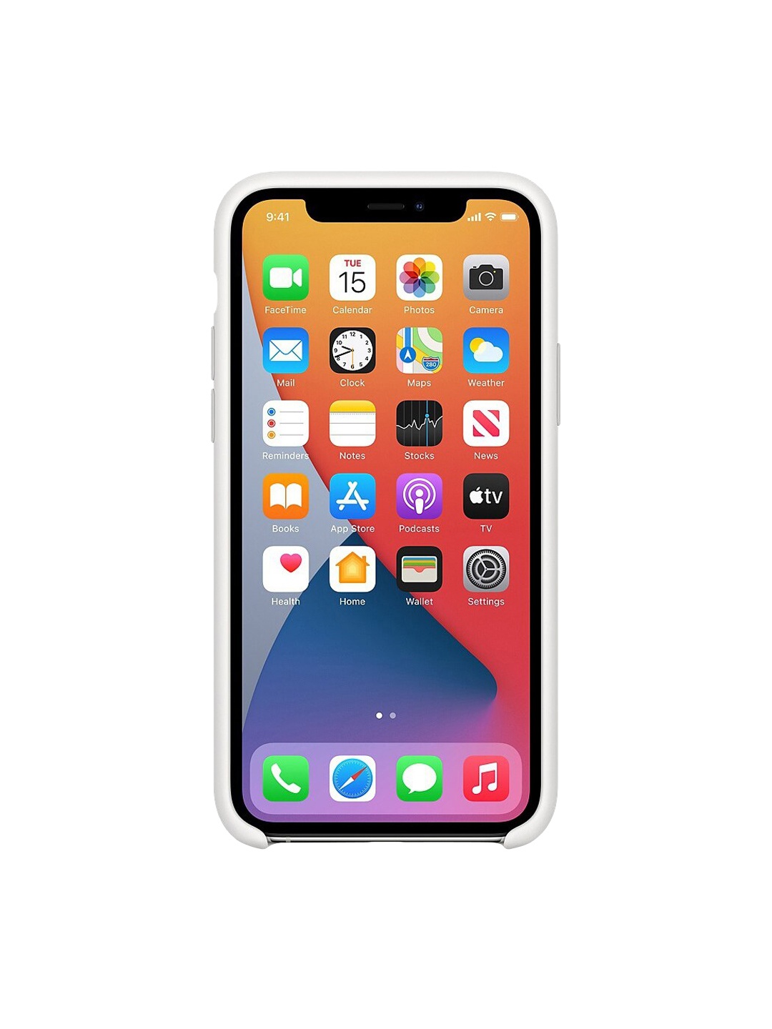 

TREEMODA White Solid iPhone 11 Silicone Phone Back Case