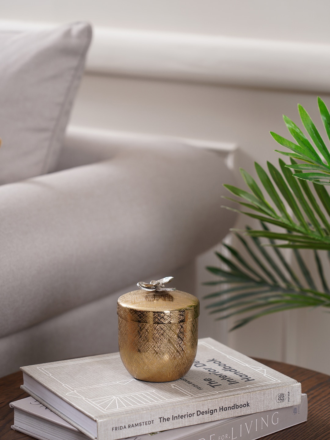 

Pure Home and Living Gold-Toned Zoya Large jar