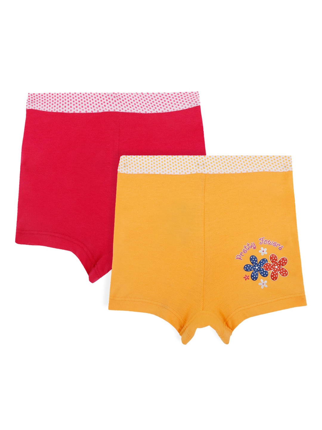 

Bodycare Girls Pack Of 2 Floral Hot Pants Shorts, Pink