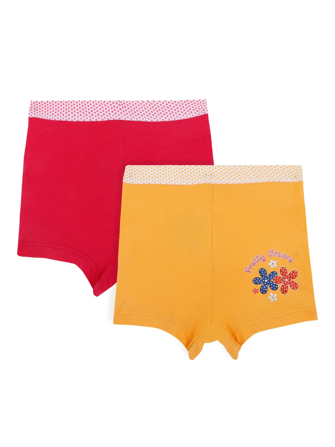 

Bodycare Girls Pack Of 2 Floral Hot Pants Shorts, Pink