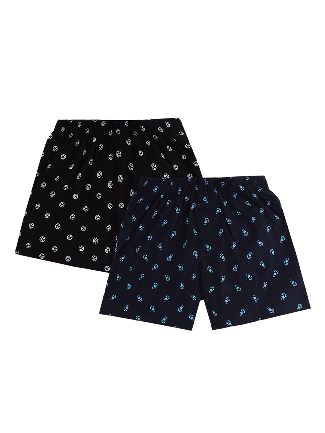 

Bodycare Boys Pack Of 2 Conversational Printed Shorts, Black