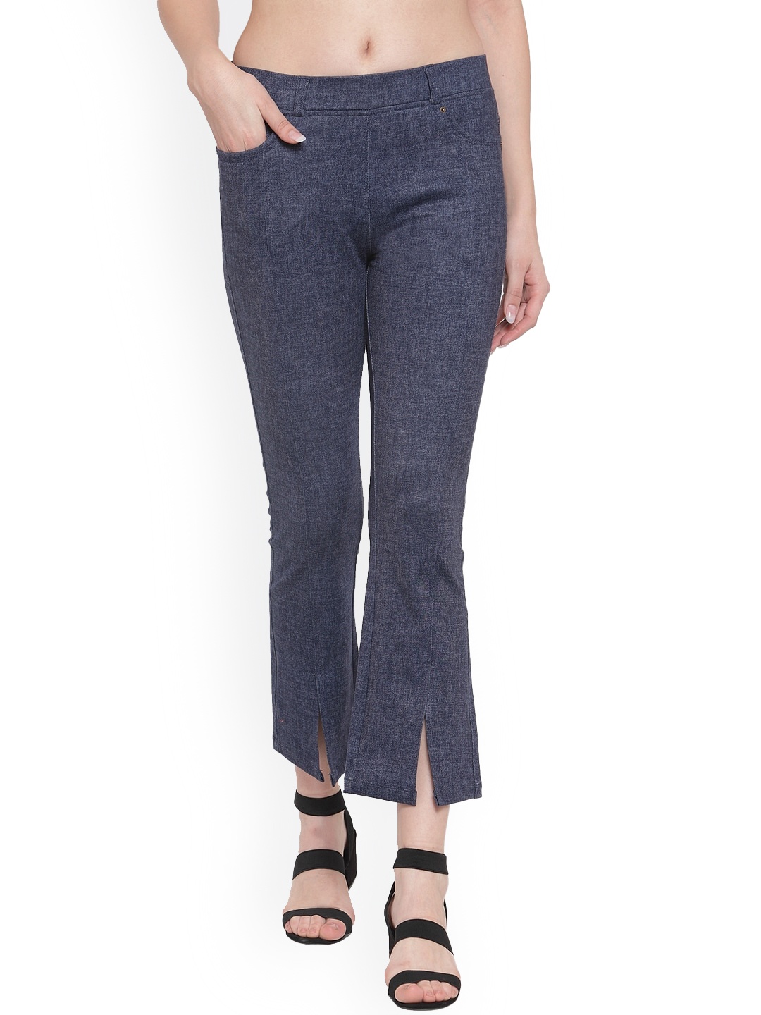 

Westwood Women Blue Smart Easy Wash Bootcut Trousers