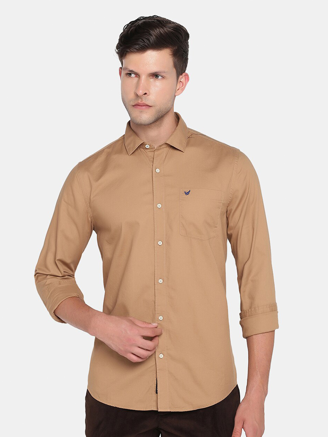 

Blackberrys Men Beige Slim Fit Casual Shirt