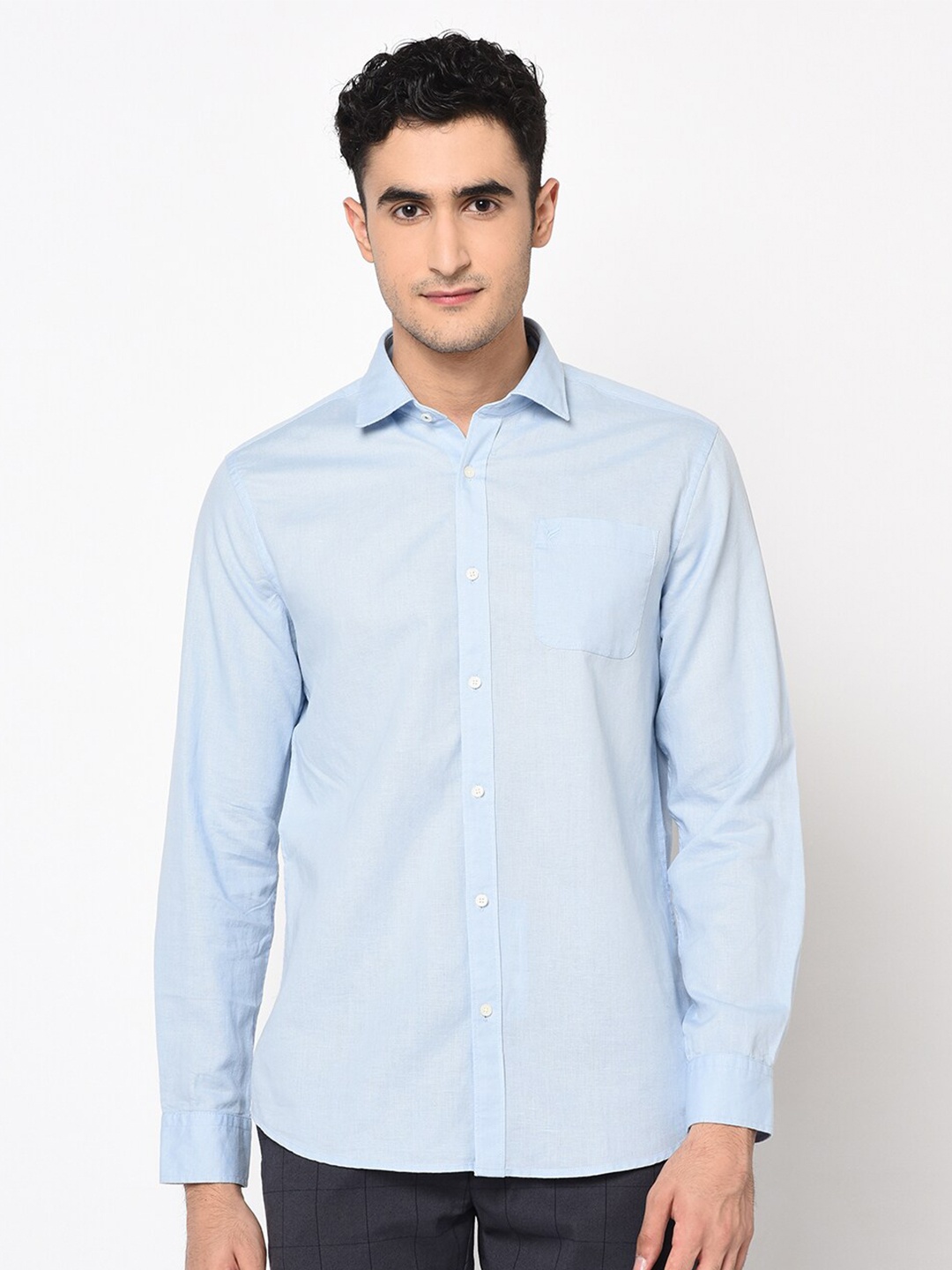 

Blackberrys Men Blue Slim Fit Casual Shirt
