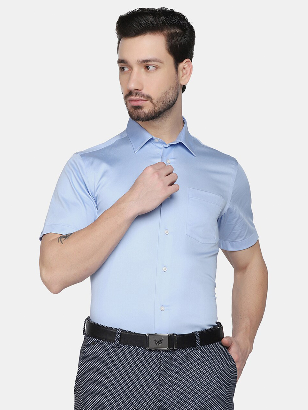

Blackberrys Men Blue Slim Fit Formal Shirt