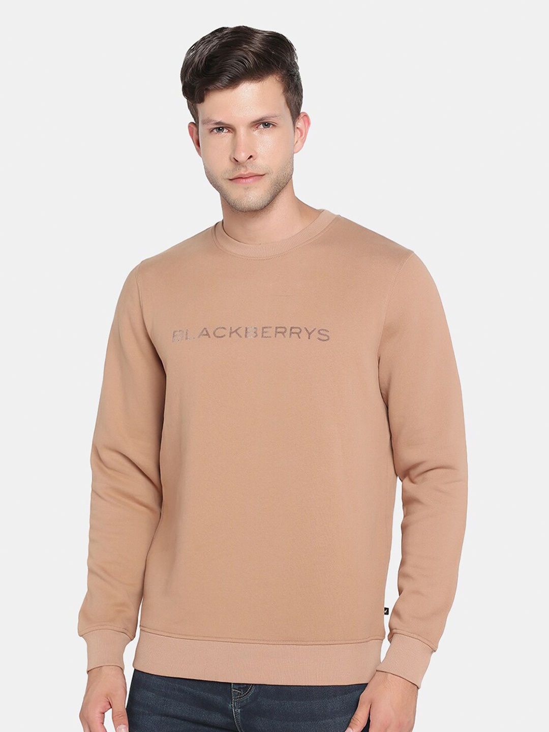

Blackberrys Men Printed Sweatshirt, Brown