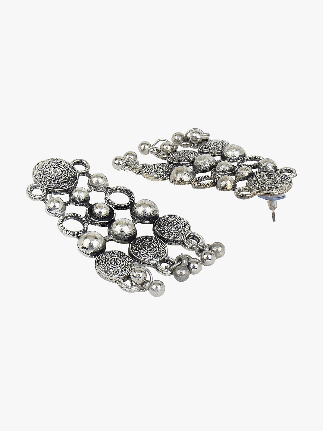 

CARDINAL Oxidized Silver-Toned Beaded Choker Necklace Set