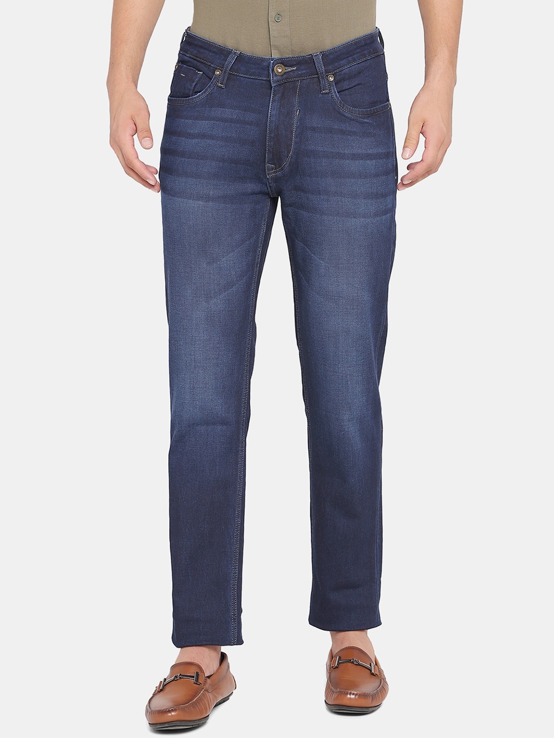 

Blackberrys Men Blue Slim Fit Heavy Fade Stretchable Jeans