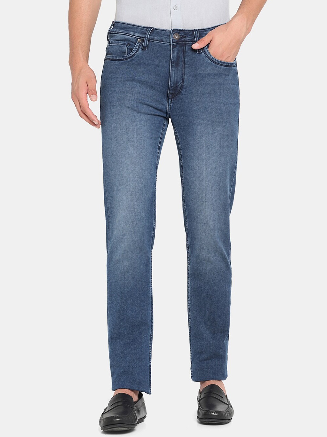 

Blackberrys Men Blue Skinny Fit Heavy Fade Stretchable Jeans