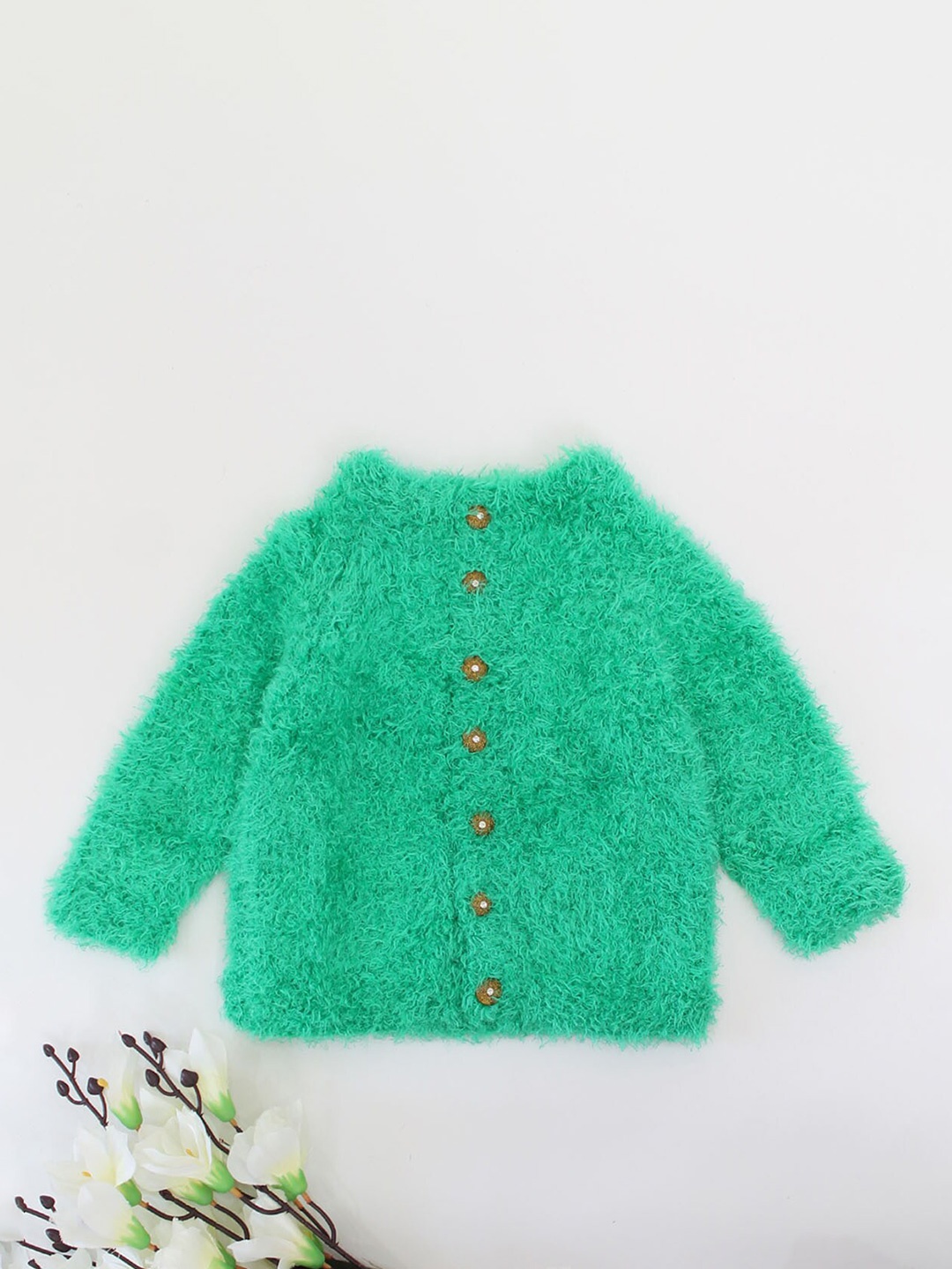 

Woonie Unisex Kids Green Cardigan