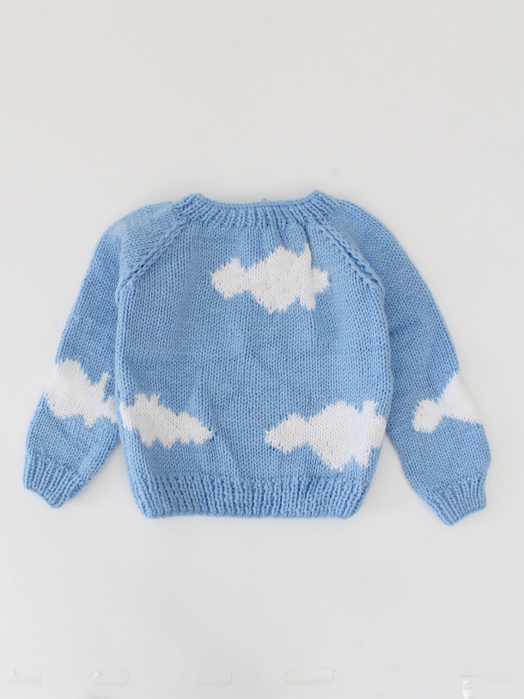 

Woonie Unisex Kids Blue & White Pullover