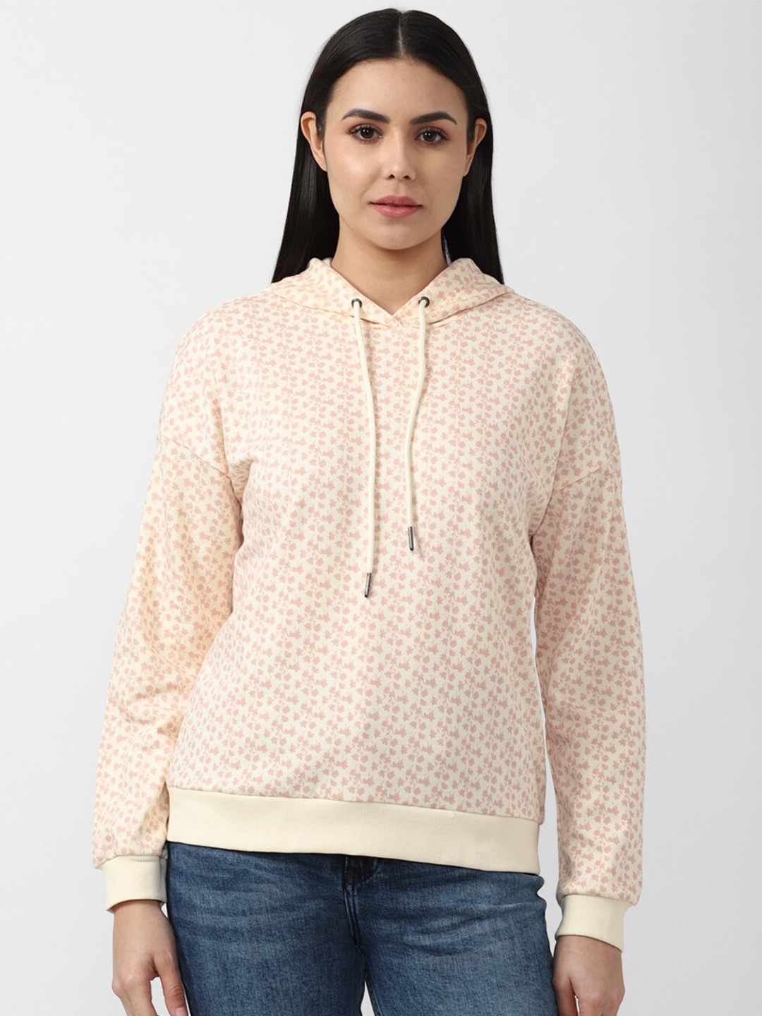 

Van Heusen Woman Women Printed Hooded Sweatshirt, Beige