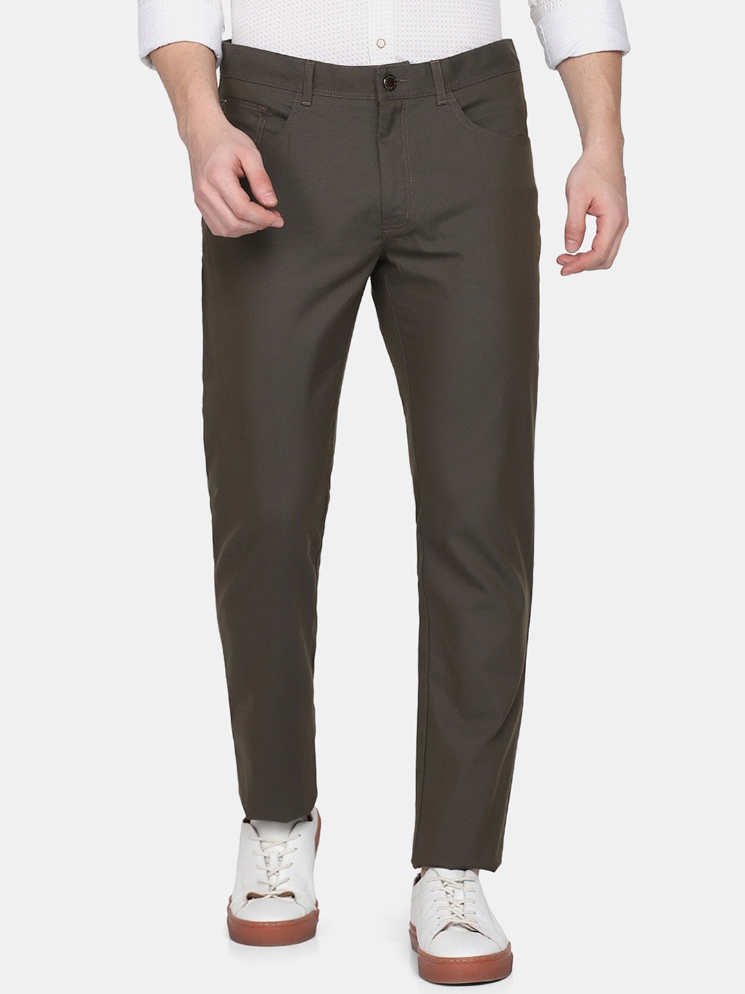 

Blackberrys Men Brown Slim Fit Cotton Trouser