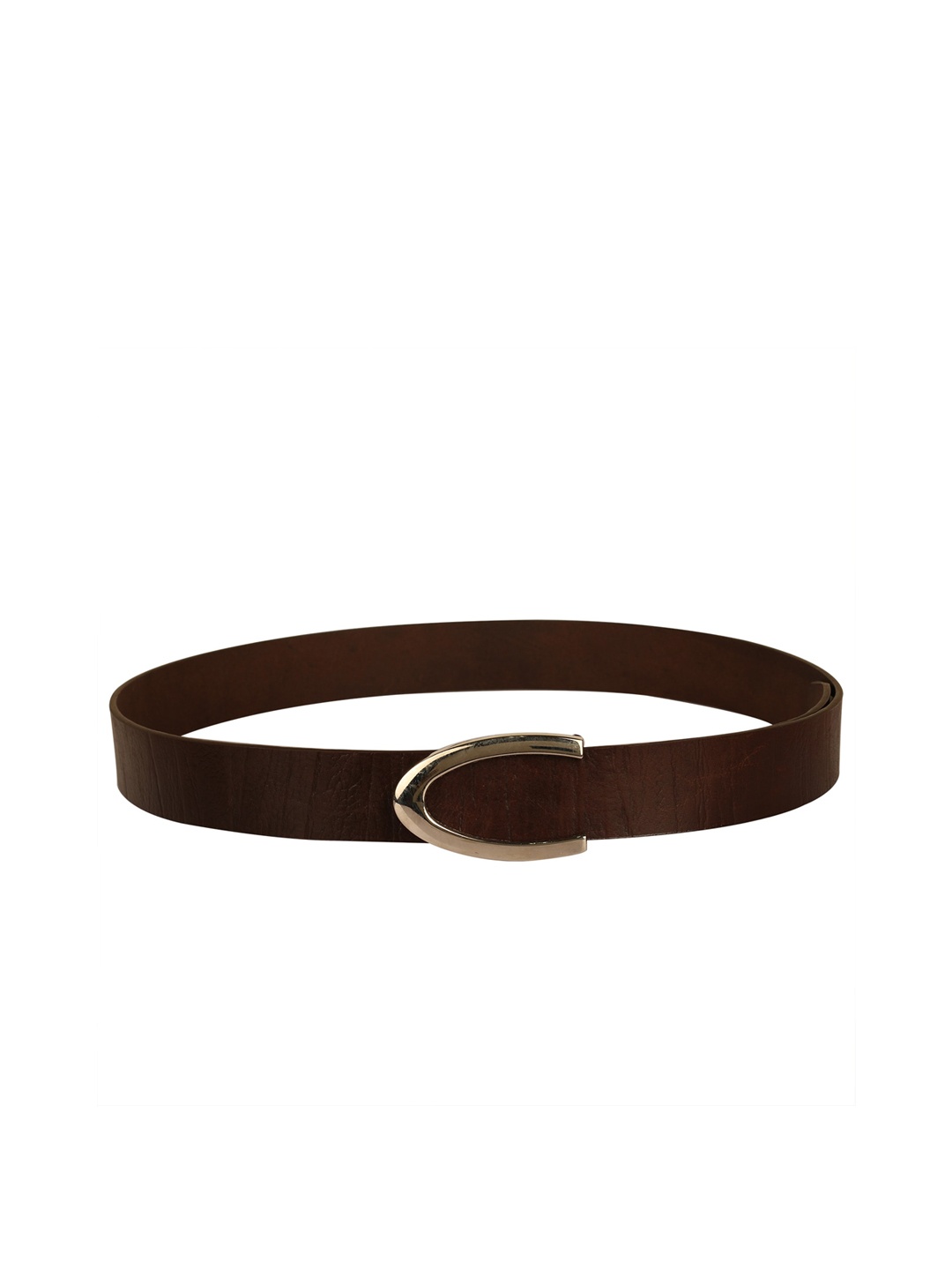 

Calvadoss Men Textured Leather Belt, Brown