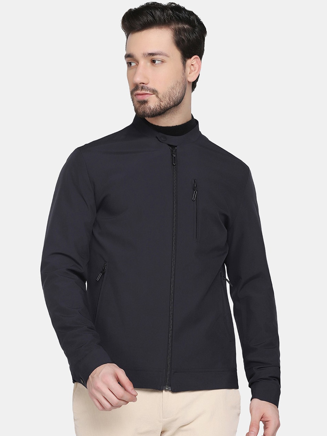 

Blackberrys Men Navy Solid TechPro Jacket, Navy blue