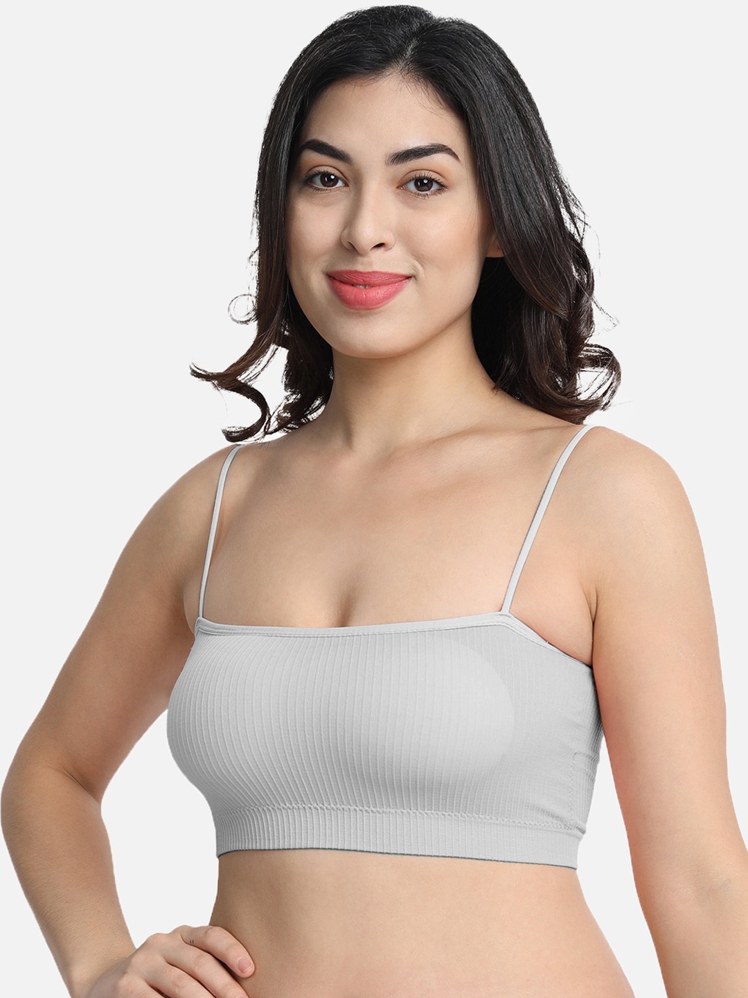 

Spiaty Grey Bralette Bra Lightly Padded