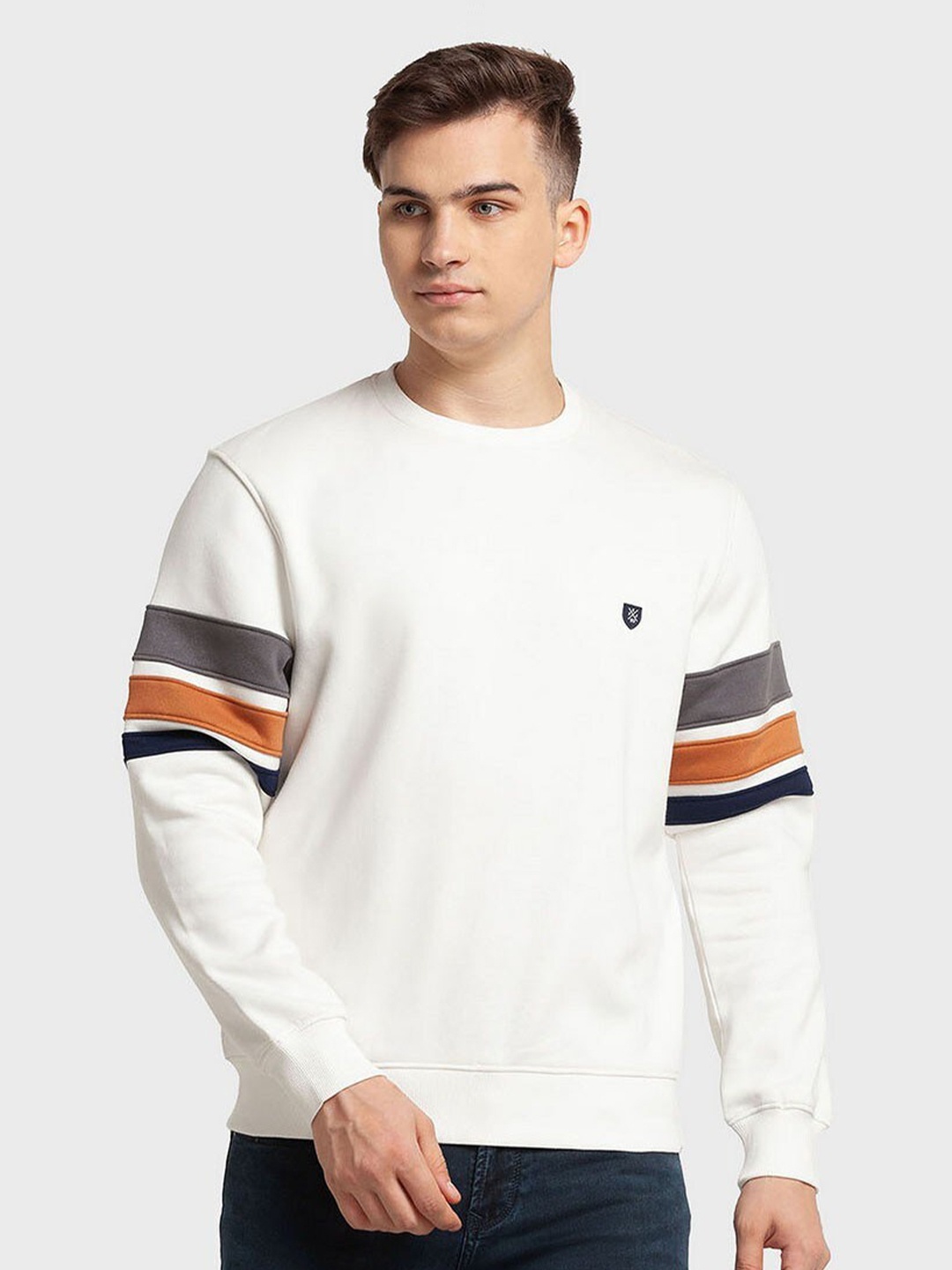 

ColorPlus Men White Sweatshirt