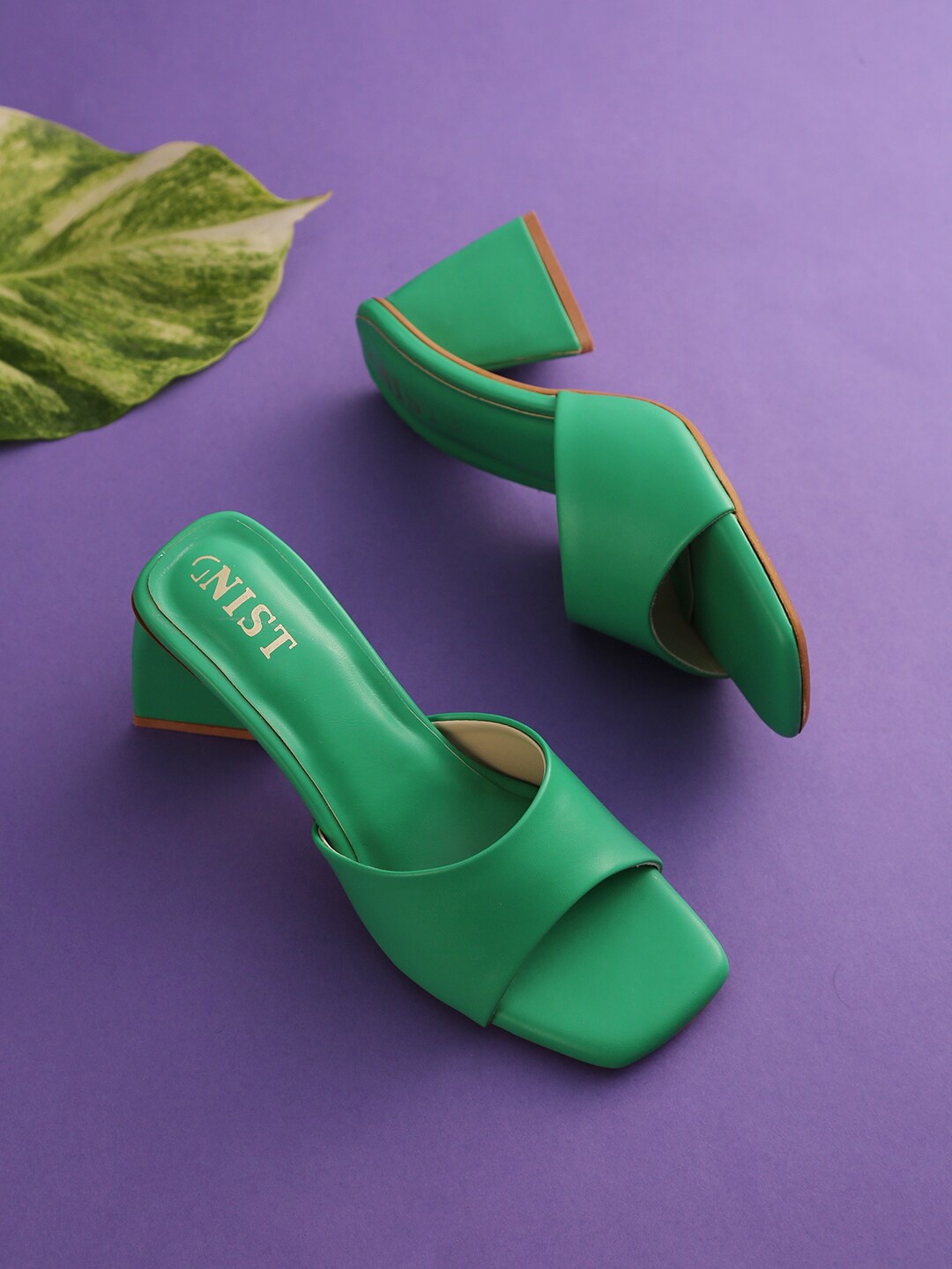 

GNIST Block Heel, Green