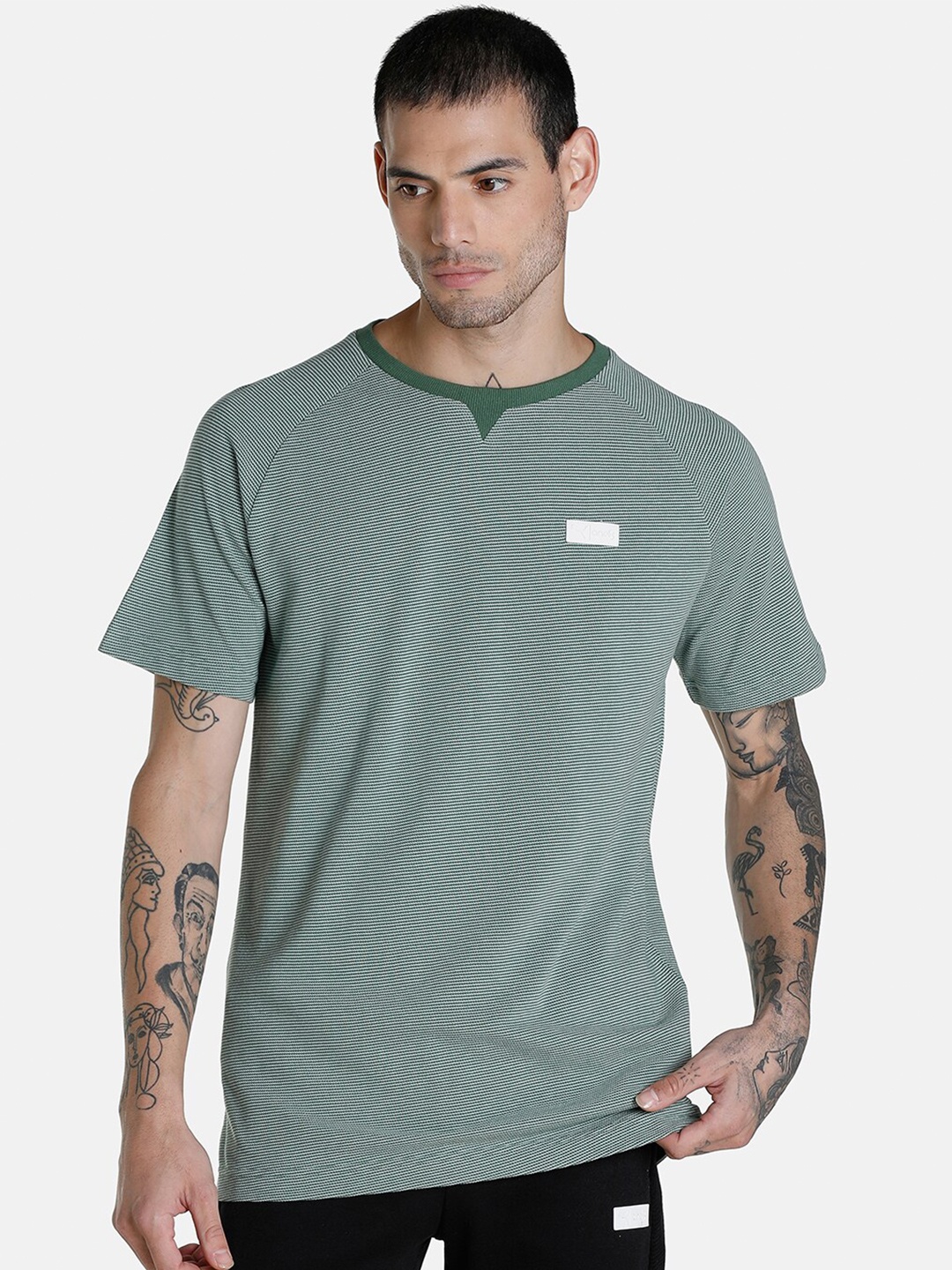 

one8 x PUMA Men Slim Fit VK Jacquard Tee T-shirt, Green