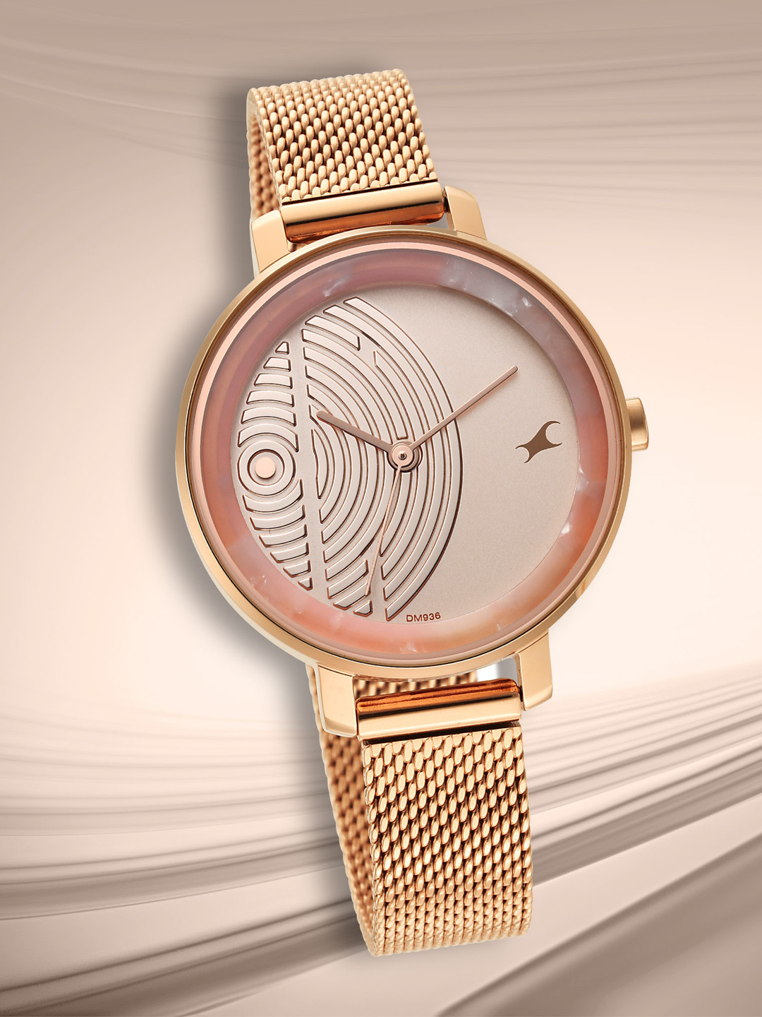 

Fastrack Women Stainless Steel Bracelet Style Strap Analogue Watch 6278WM01, Rose gold