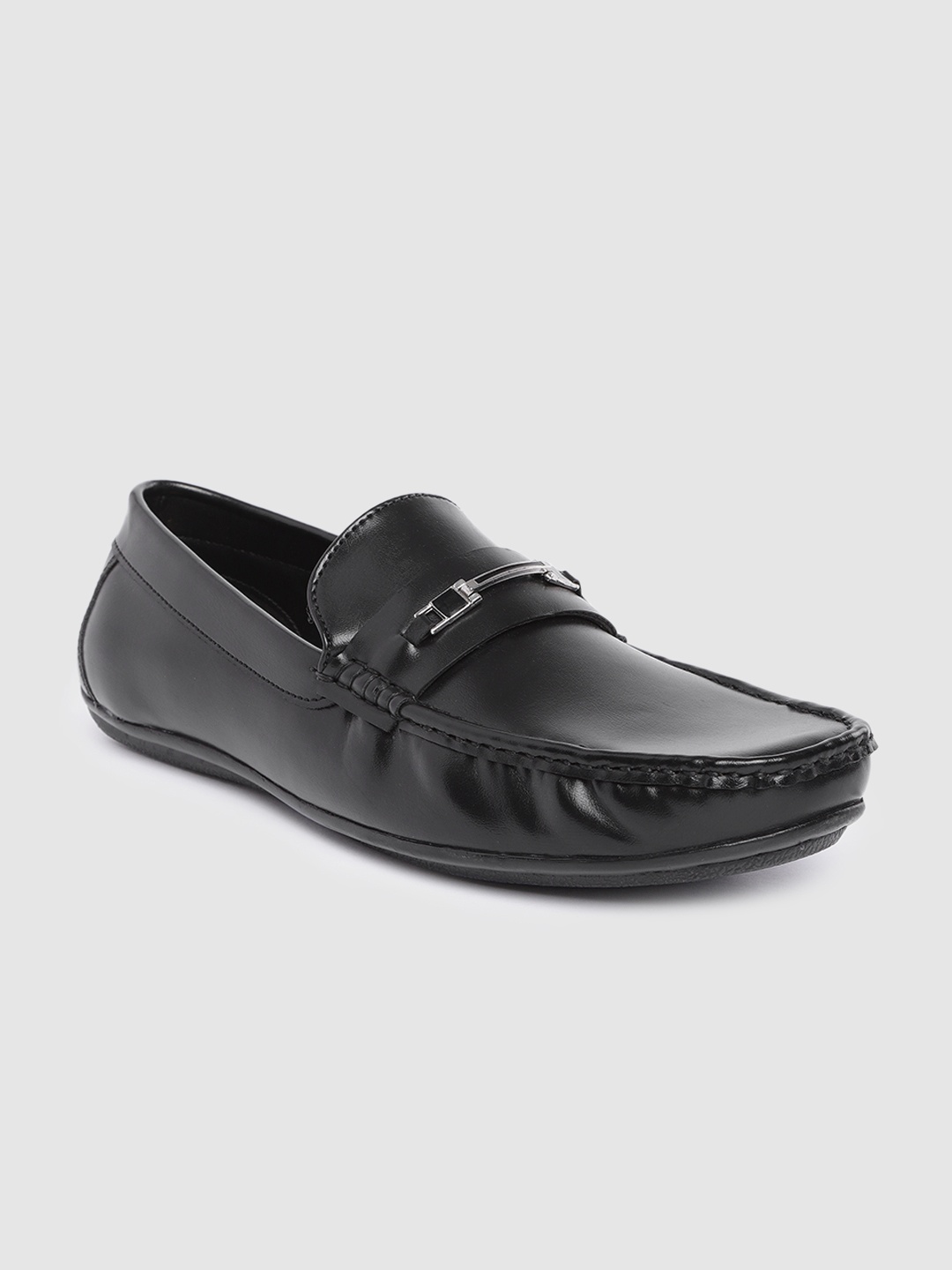 

Peter England Men Formal Horsebit Loafers, Black