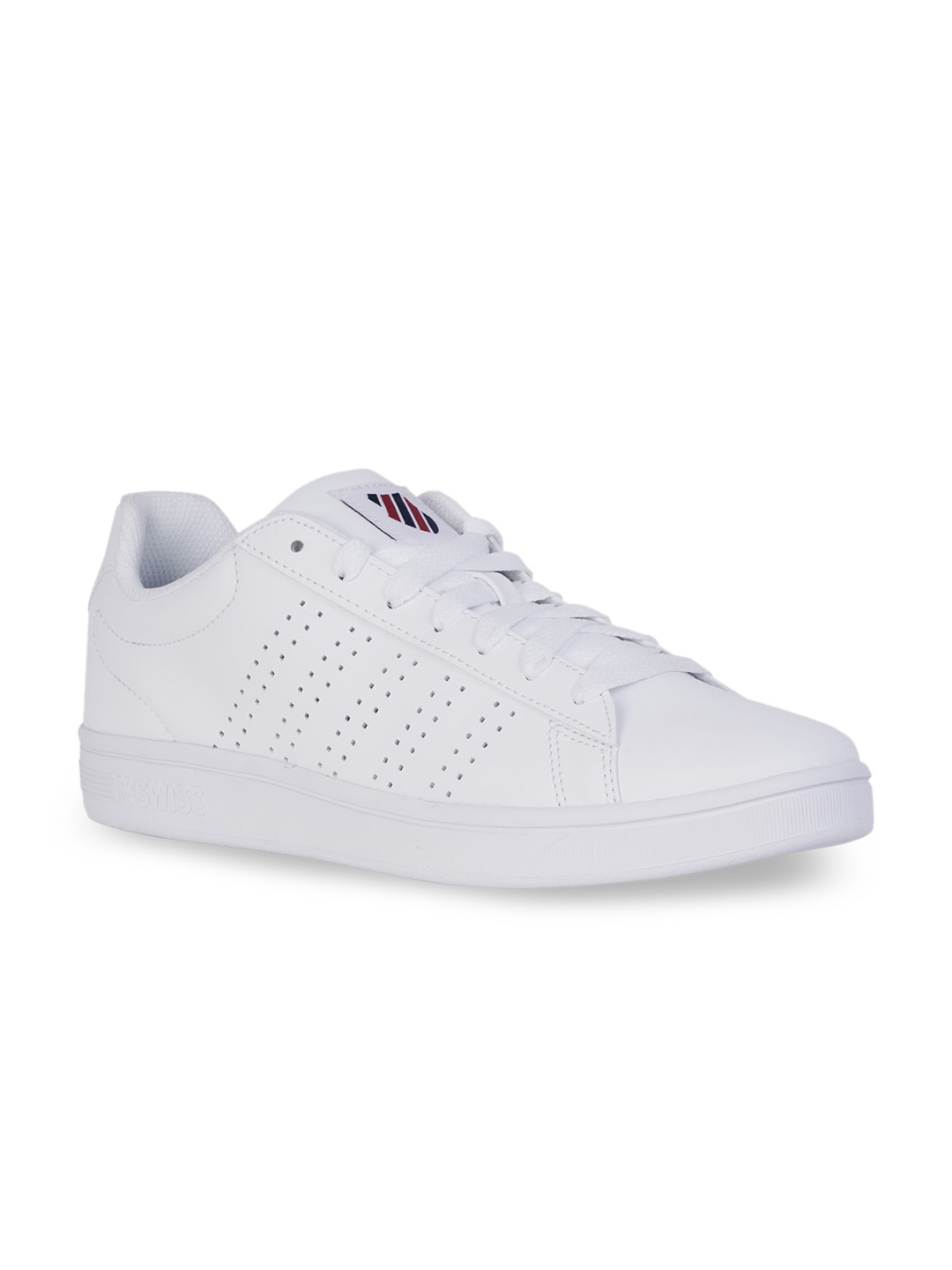 

K-SWISS Men White Perforations Lace-Up Sneakers