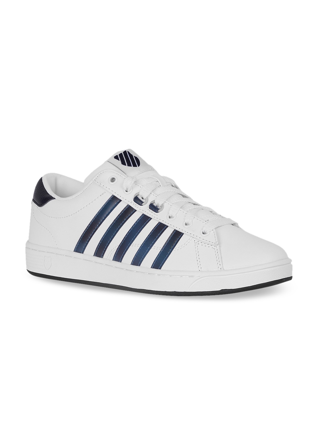 

K-SWISS Men White Striped Sneakers