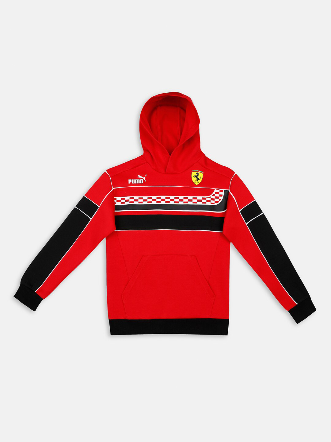 

PUMA Motorsport Unisex Kids Scuderia Ferrari Race SDS Motorspor Hooded Sweatshirt, Red