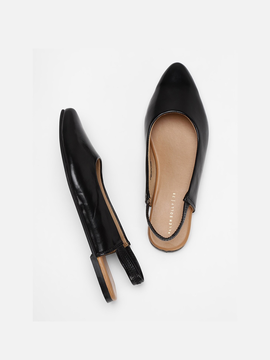 

Allen Solly Woman Women Black Solid Mules