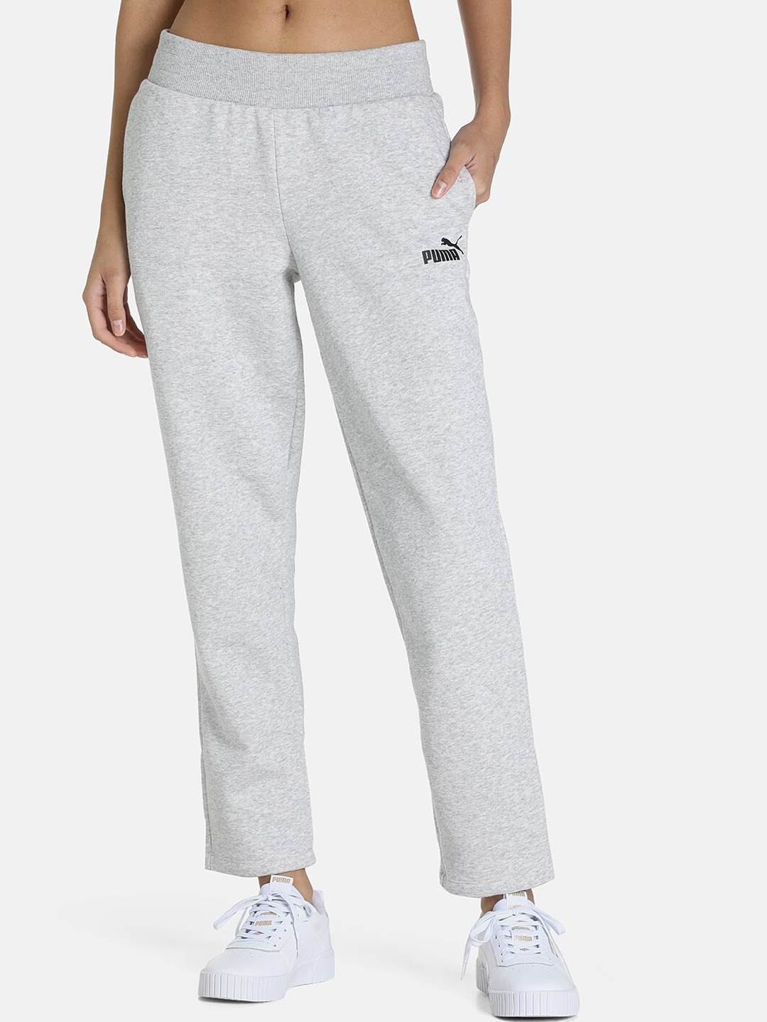 

Puma Women Grey Solid Track Pants