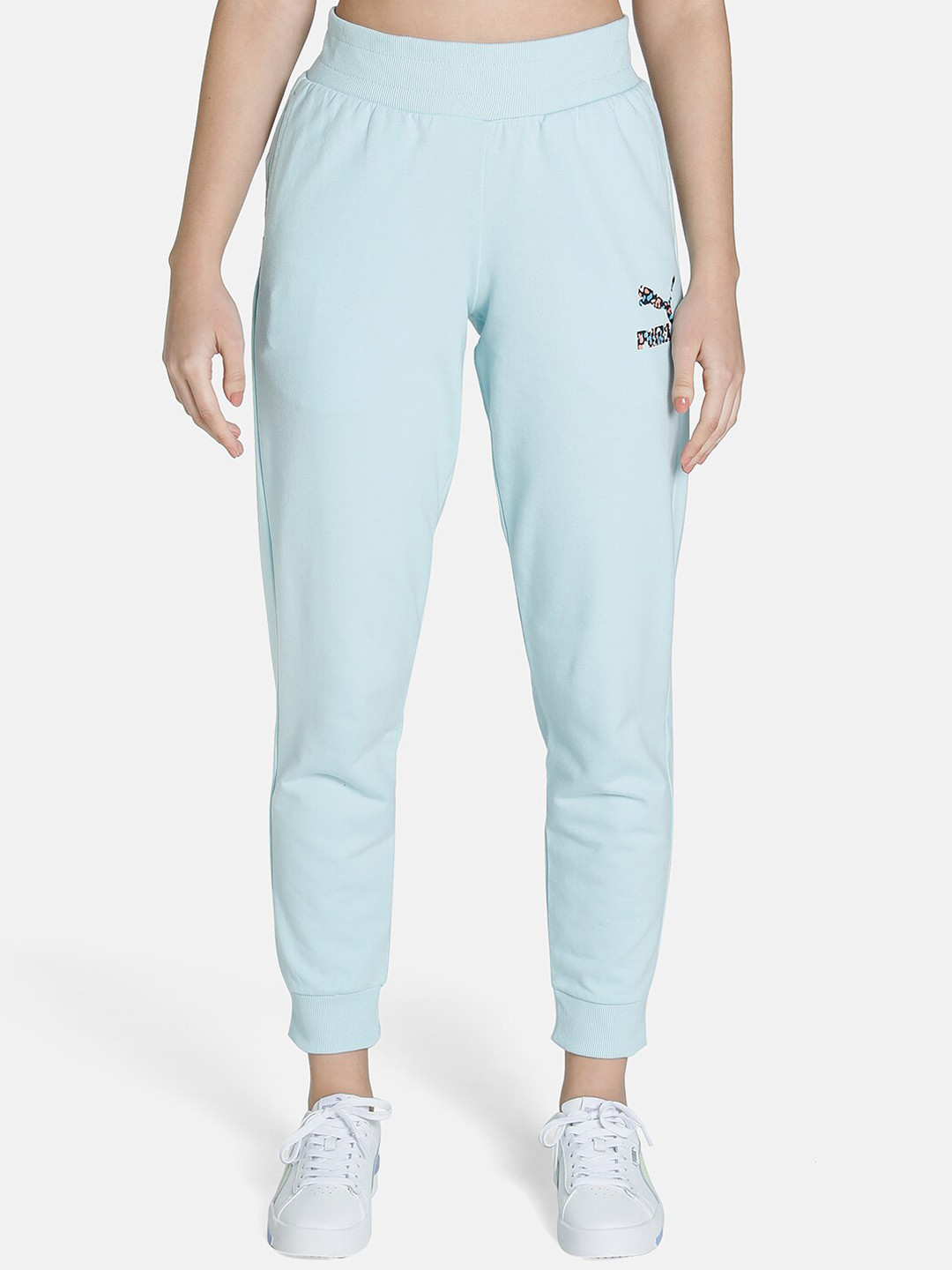 

Puma Women Blue Solid Camo Graphic Pants