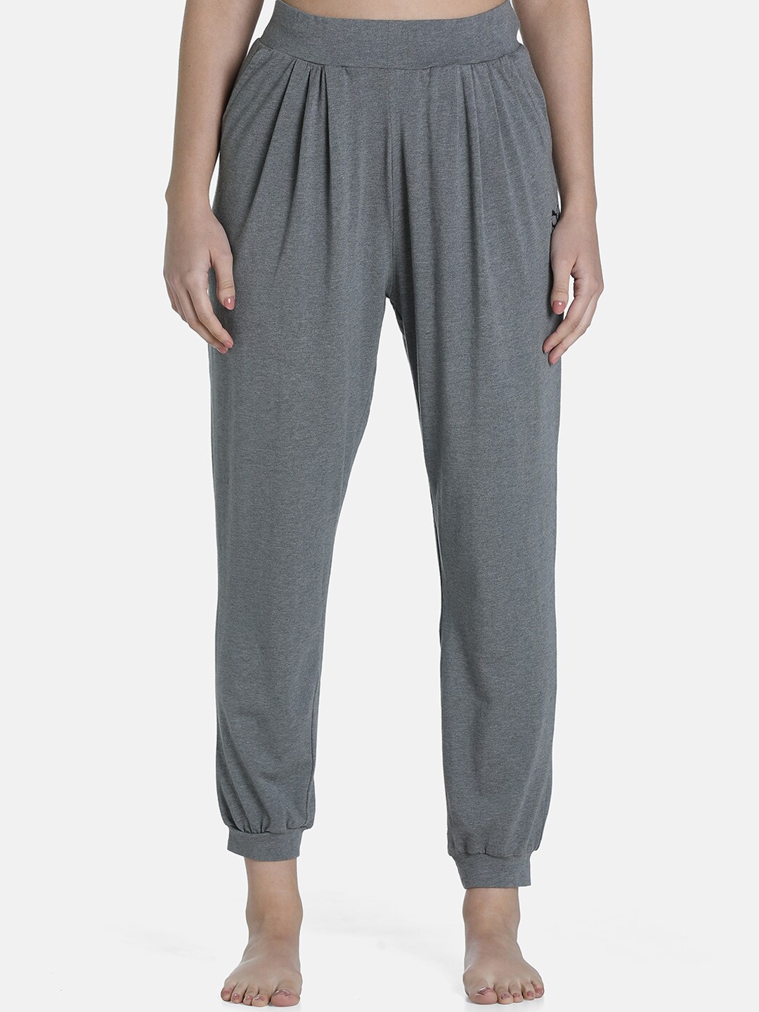 

Puma Women Grey Solid Cotton Joggers