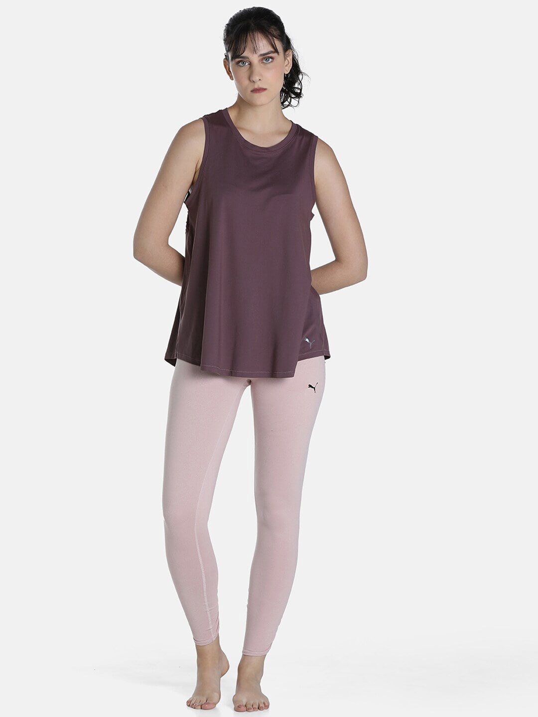

Puma Women Purple Maternity Relaxed Tank Sustainable Top