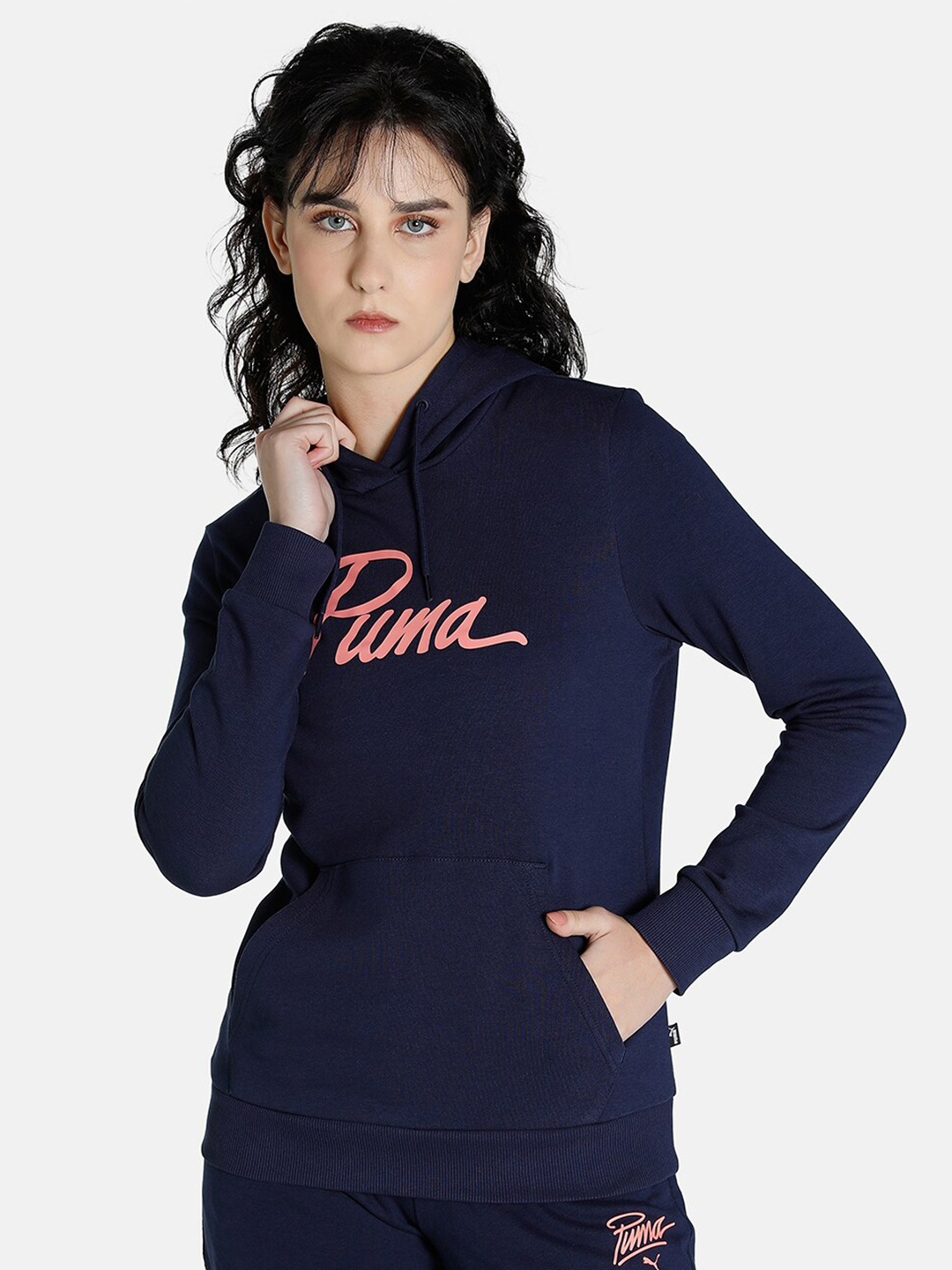 

Puma Women Regular Fit Graphic Crew Sweatshirt, Navy blue