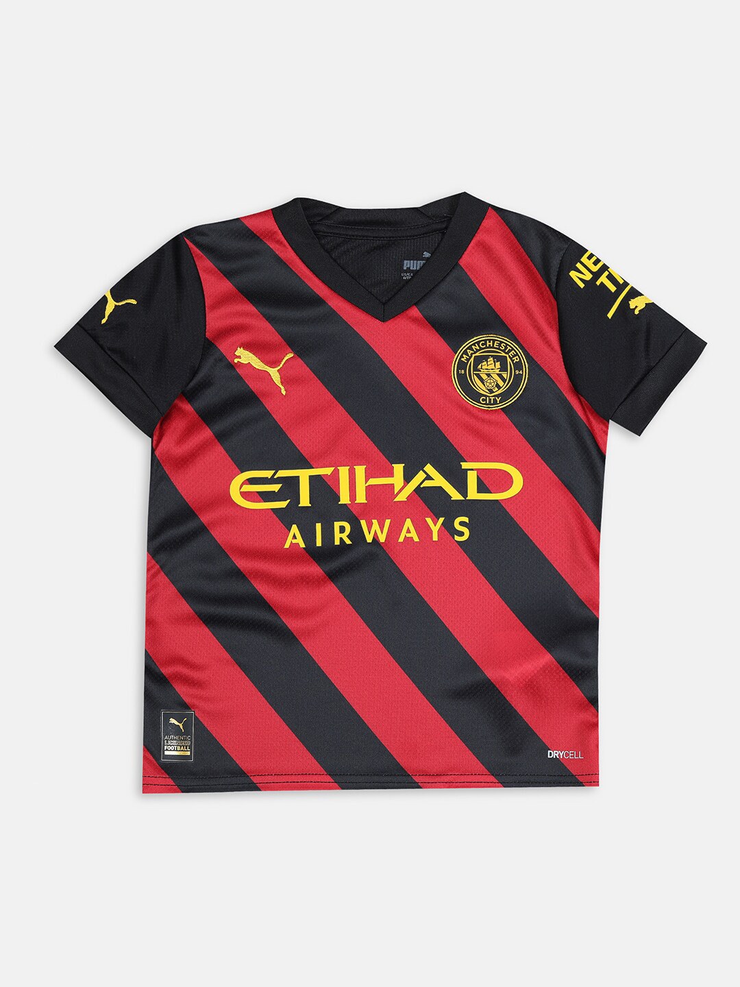 

Puma Kids Manchester City F.C. Away 22/23 Replica Football Jersey, Black