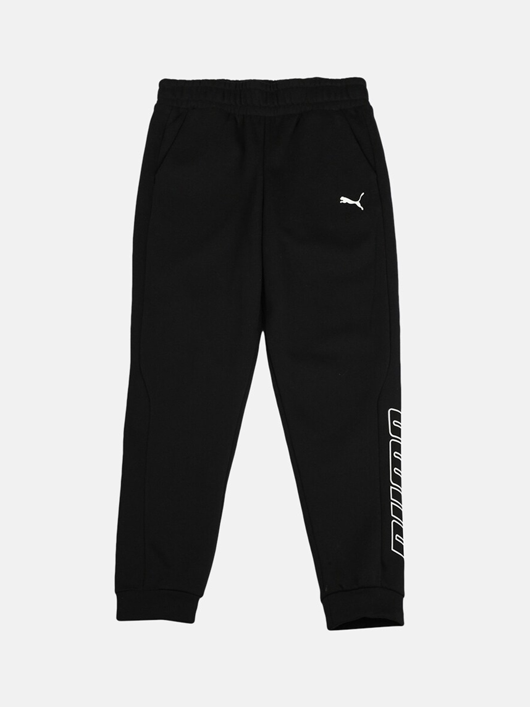 

Puma Boys Black Solid Cotton Alpha Sweatpants Joggers