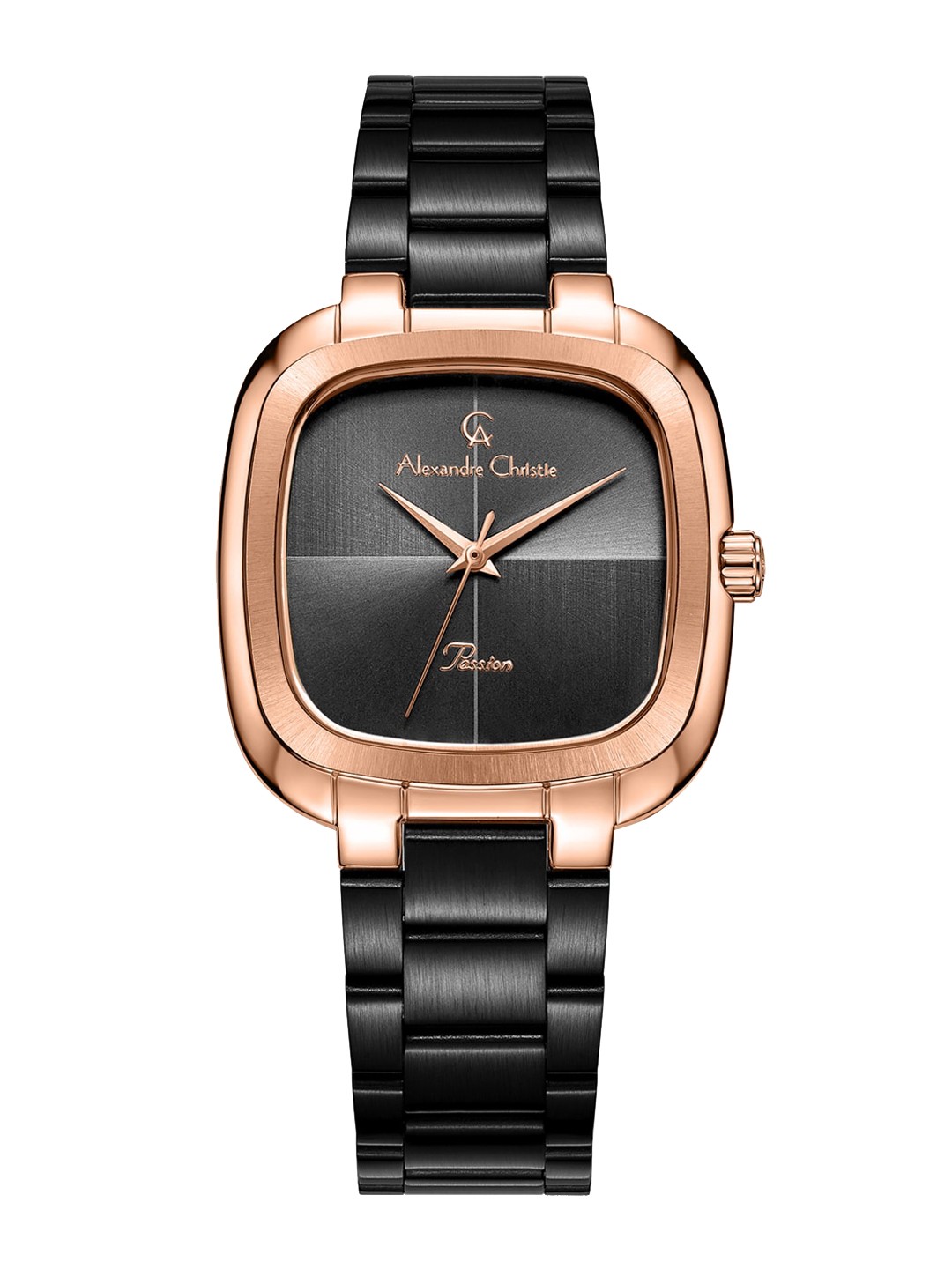 

Alexandre Christie Women Stainless Steel Bracelet Style Strap Analogue Watch 2982LHBBRBA, Black