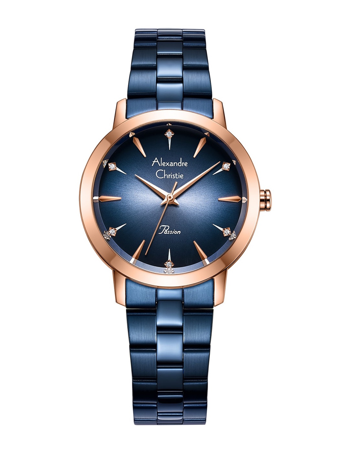 

Alexandre Christie Women Stainless Steel Bracelet Style Straps Analogue Watch, Blue
