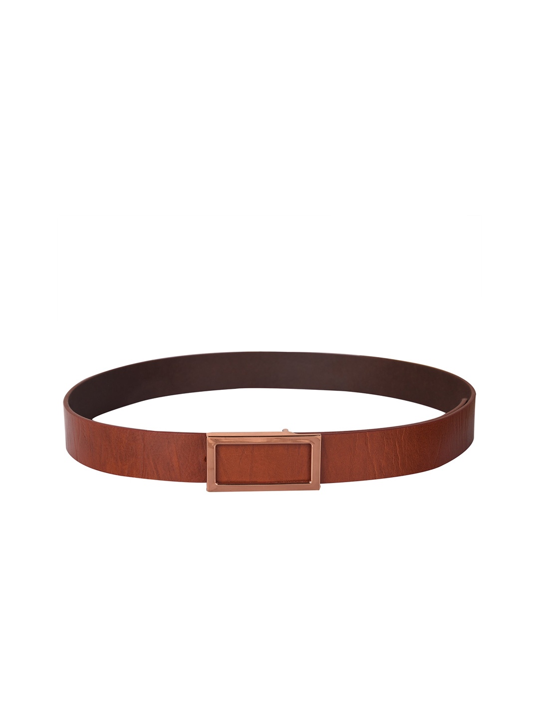 

Calvadoss Men Textured Leather Belt, Tan