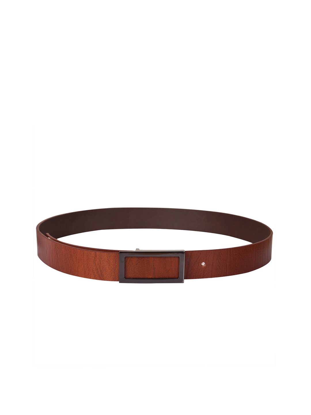 

Calvadoss Men Printed Textured Leather Belt, Tan