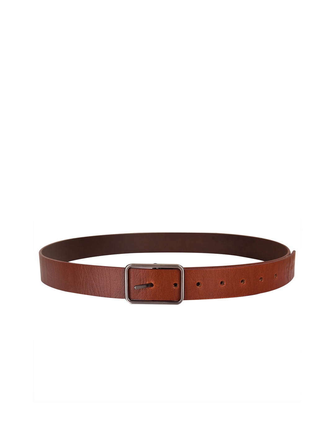 

Calvadoss Men Textured Leather Belt, Tan