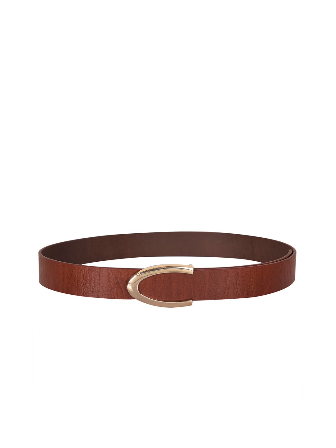 

Calvadoss Men Printed Textured Leather Belt, Tan