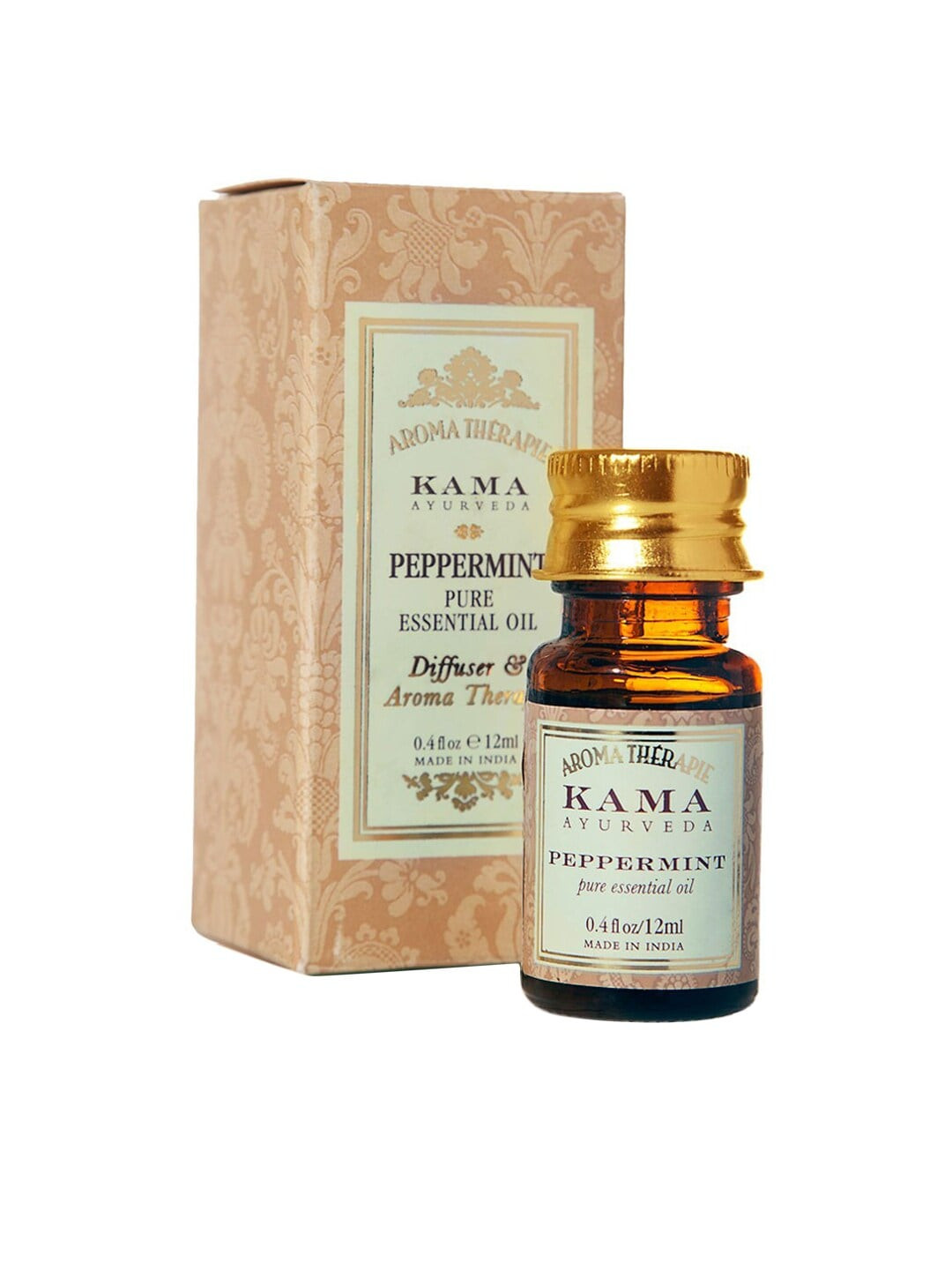 

KAMA AYURVEDA Peppermint Pure Essential Sustainable Oil 12 ml, Beige