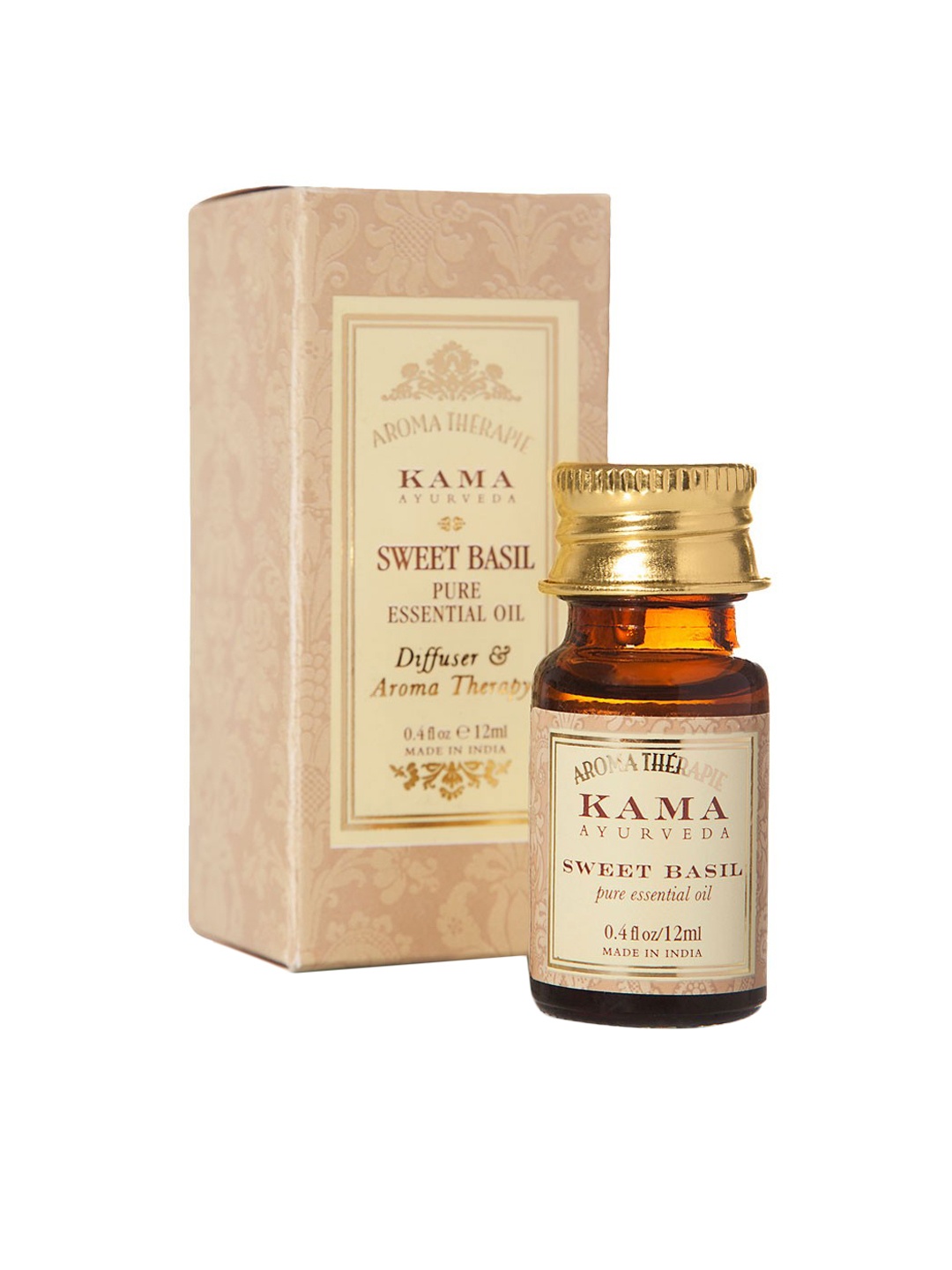 

KAMA AYURVEDA Sweet Basil Pure Essential Sustainable Oil 12 ml, Beige