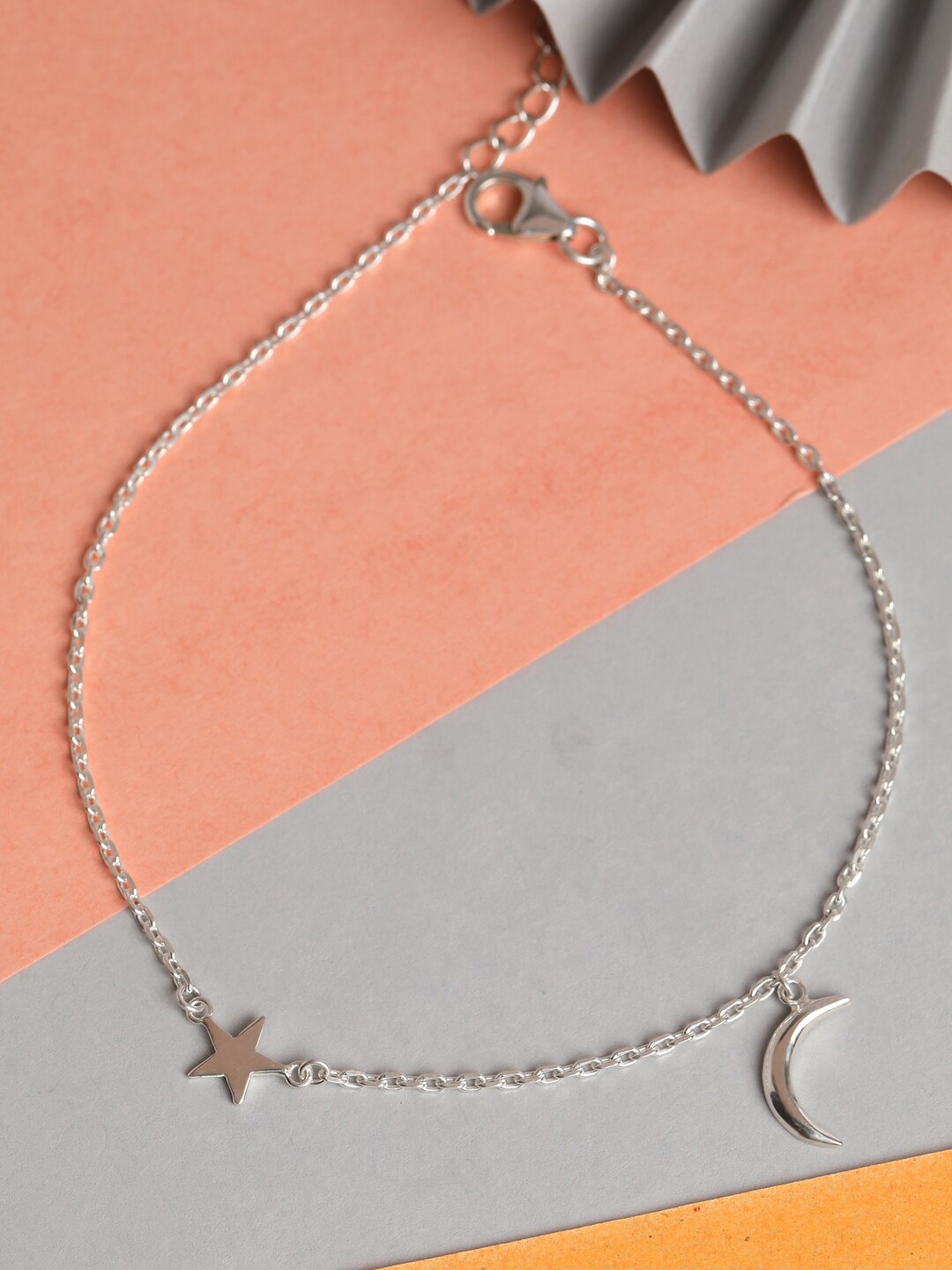 

Clara Women 925 Sterling Silver Adjustable Anklet