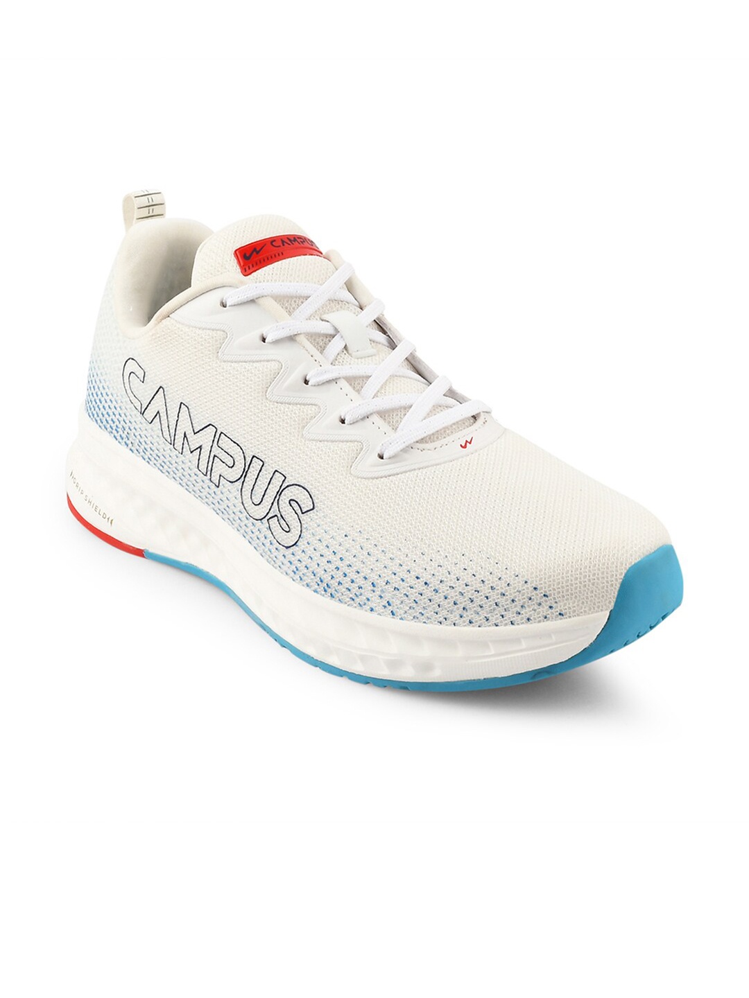 

Campus Men Mesh Lace-Ups Running Shoes, Off white