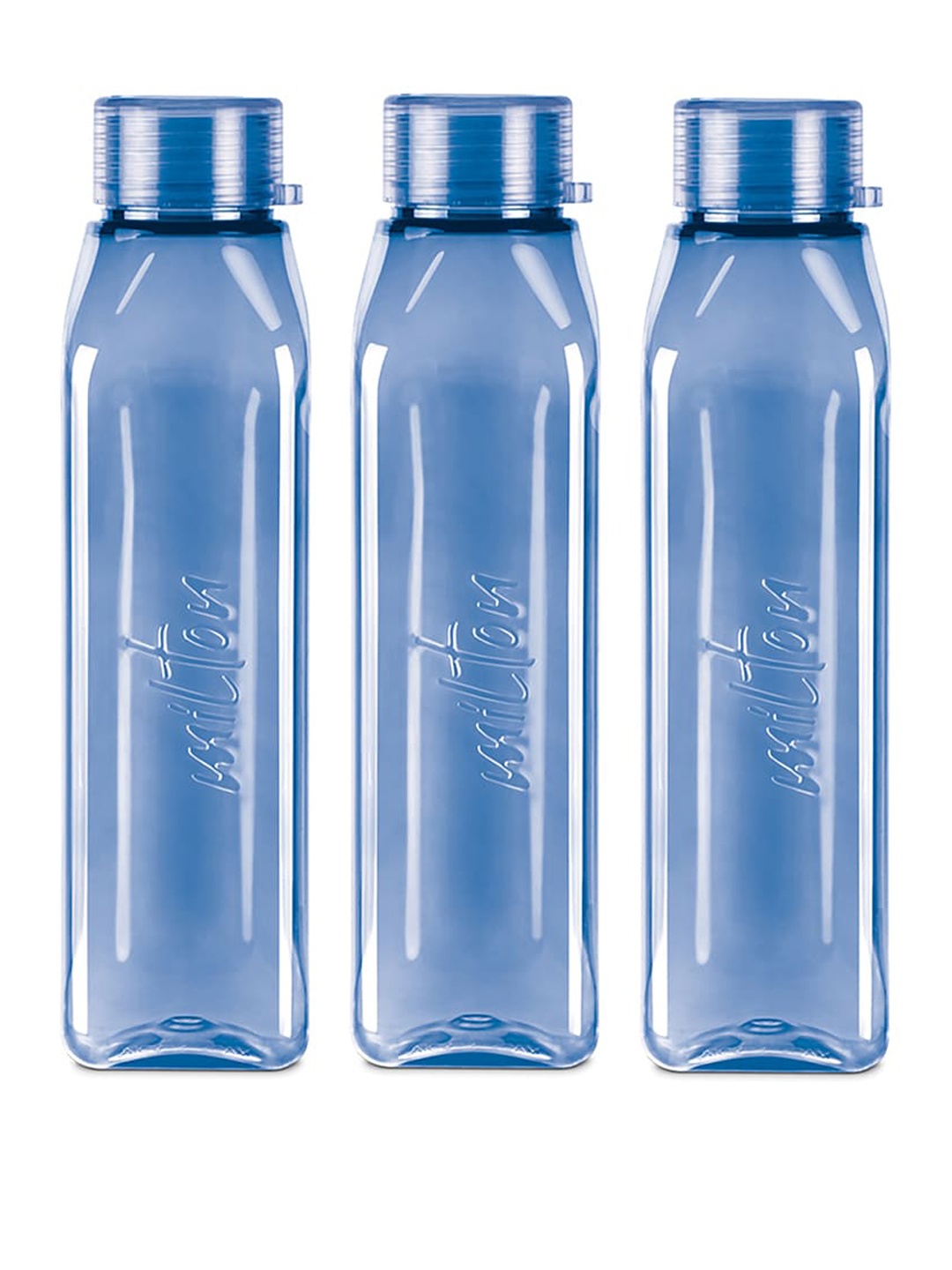 

Milton Blue Set Of 3 BPA Free Prime 1000 Pet Leak Proof BPA Free Water Bottles 1L each