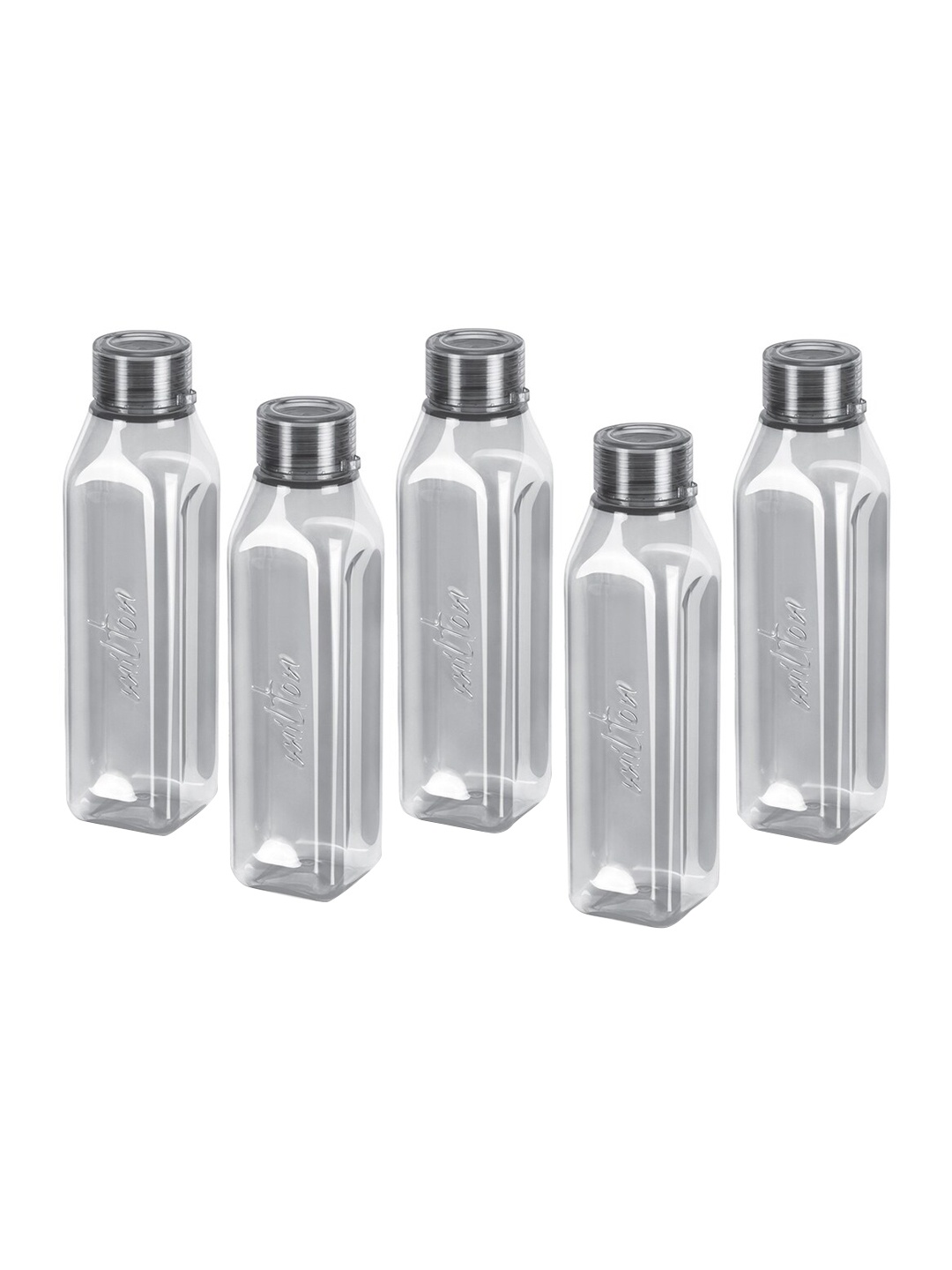 

Milton Set Of 5 Prime Grey BPA Free & Leak Proof Water Bottles 1 Litre Each